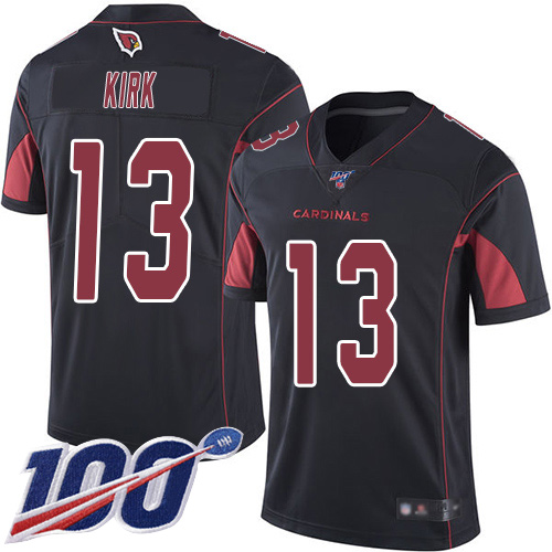 Arizona Cardinals Limited Black Men Christian Kirk Jersey NFL Football #13 100th Season Rush Vapor Untouchable